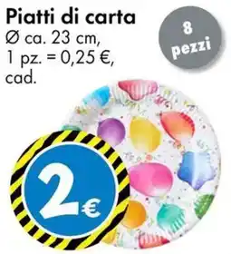 Tedi Piatti di carta offerta