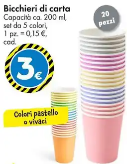 Tedi Bicchieri di carta offerta