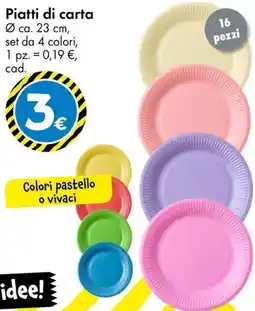 Tedi Piatti di carta offerta