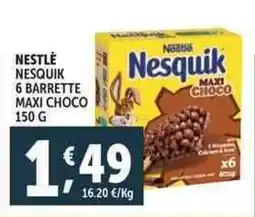 Deco Supermercati Nestlé nesquik 6 barrette maxi choco offerta