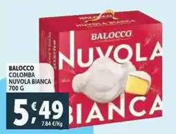 Deco Supermercati Balocco colomba nuvola bianca offerta