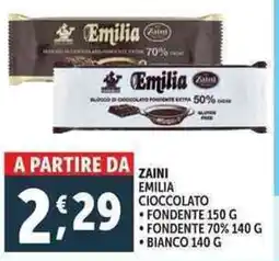 Deco Supermercati Zaini emilia cioccolato offerta
