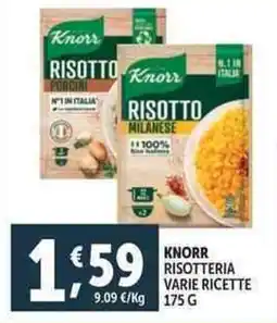 Deco Supermercati Knorr risotteria varie ricette offerta