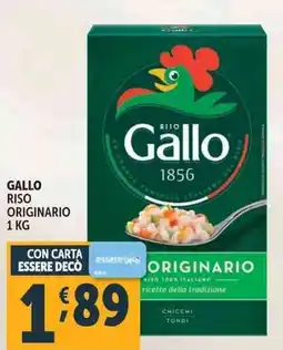 Deco Supermercati Gallo riso originario offerta