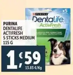 Deco Supermercati Purina dentalife actifresh 5 sticks medium offerta
