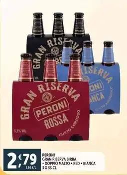 Deco Supermercati Peroni gran riserva birra offerta