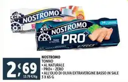 Deco Supermercati Nostromo tonno, al naturale offerta