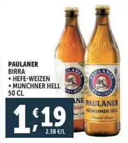 Deco Supermercati Paulaner birra offerta