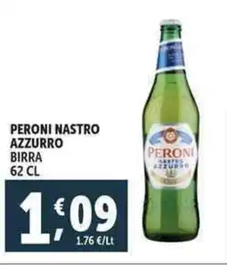 Deco Supermercati Peroni nastro azzurro birra offerta