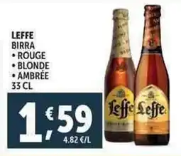 Deco Supermercati Leffe birra birra rouge blonde ambrée offerta