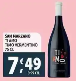 Deco Supermercati San marzano ti amo timo vermentino offerta