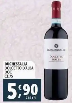 Deco Supermercati Duchessa lia dolcetto d'alba DOC offerta