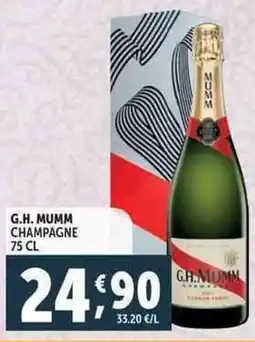 Deco Supermercati G.H. MUMM champagne offerta