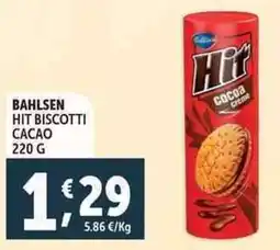 Deco Supermercati Bahlsen hit biscotti cacao offerta
