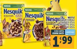 Deco Supermercati Nestlè nesquik cereali classico offerta