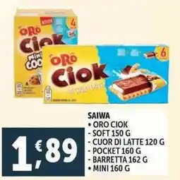Deco Supermercati Saiwa oro ciok, mini offerta