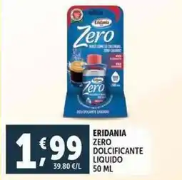 Deco Supermercati Eridania zero dolcificante liquido offerta