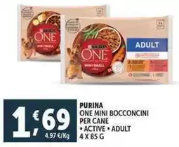 Deco Supermercati Purina one mini bocconcini per cane offerta