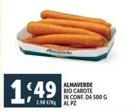 Deco Supermercati Almaverde bio carote offerta