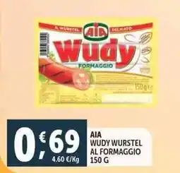 Deco Supermercati Aia wudy wurstel al formaggio offerta