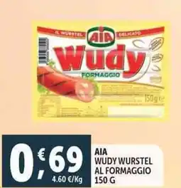 Deco Supermercati Aia wudy wurstel al formaggio offerta
