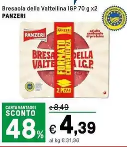 Iper La Grande Bresaola della Valtellina IGP PANZERI offerta