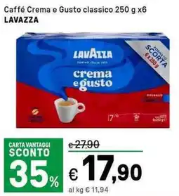 Iper La Grande Caffé Crema e Gusto classicoLAVAZZA LAVAZZA offerta