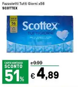 Iper La Grande Fazzoletti Tutti Giorni x56 SCOTTEX offerta