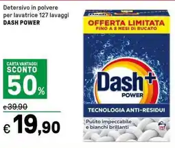 Iper La Grande Detersivo in polvere per lavatrice DASH POWER offerta