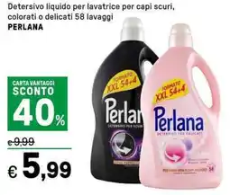 Iper La Grande Detersivo liquido per lavatrice per capi scuri, colorati o delicati PERLANA offerta