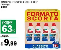 Iper La Grande Detersivo per lavatrice classico o color DIXAN offerta