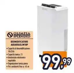 Iper La Grande OLIMPIA SPLENDID DEUMIDIFICATORE AQUARIASLIM10P offerta