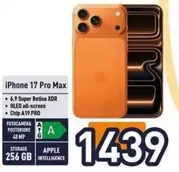 Iper La Grande iPhone 17 Pro Max offerta