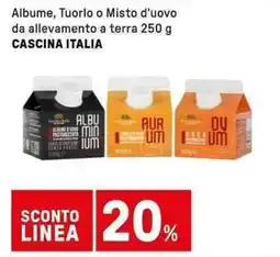 Iper La Grande Albume, Tuorlo o Misto d'uovo da allevamento a terra CASCINA ITALIA offerta