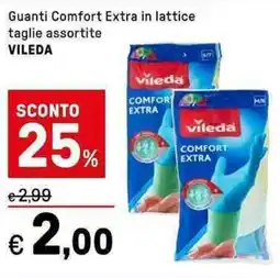 Iper La Grande Guanti Comfort Extra in lattice VILEDA offerta