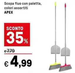 Iper La Grande Scopa fluo con paletta APEX offerta