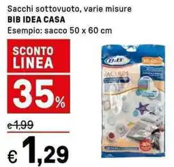 Iper La Grande Sacchi sottovuoto BIB IDEA CASA offerta