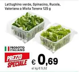 Iper La Grande Lattughino verde, Spinacino, Rucola, Valeriana o Mista Tenera offerta