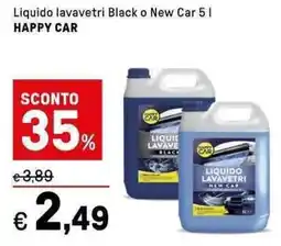 Iper La Grande Liquido lavavetri Black o New Car HAPPY CAR offerta