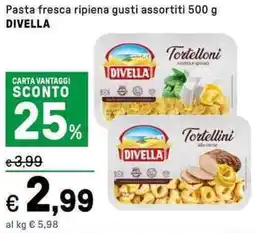 Iper La Grande Pasta fresca ripiena gusti DIVELLA offerta