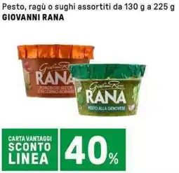 Iper La Grande Pesto, ragù o sughi GIOVANNI RANA offerta