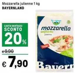 Iper La Grande Mozzarella julienne BAYERNLAND offerta