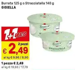 Iper La Grande Burrata o Stracciatella GIOIELLA offerta