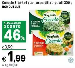 Iper La Grande Coccole 8 tortini surgelati BONDUELLE offerta