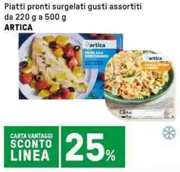 Iper La Grande Piatti pronti surgelati gusti assortiti ARTICA offerta