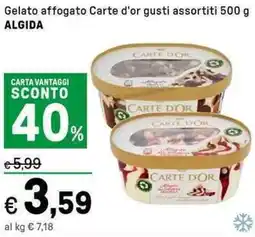 Iper La Grande Gelato affogato Carte d'or ALGIDA offerta