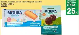 Iper La Grande Biscotti, merende, cereali o barrette MISURA offerta