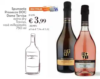 Spumante Prosecco DOC Dame Tervise extra dry Treviso, rosè millesimato