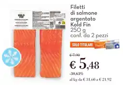 Conad Filetti di salmone argentato Kold Fin offerta