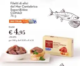 Conad Filetti di alici del Mar Cantabrico Sapori&Idee CONAD offerta